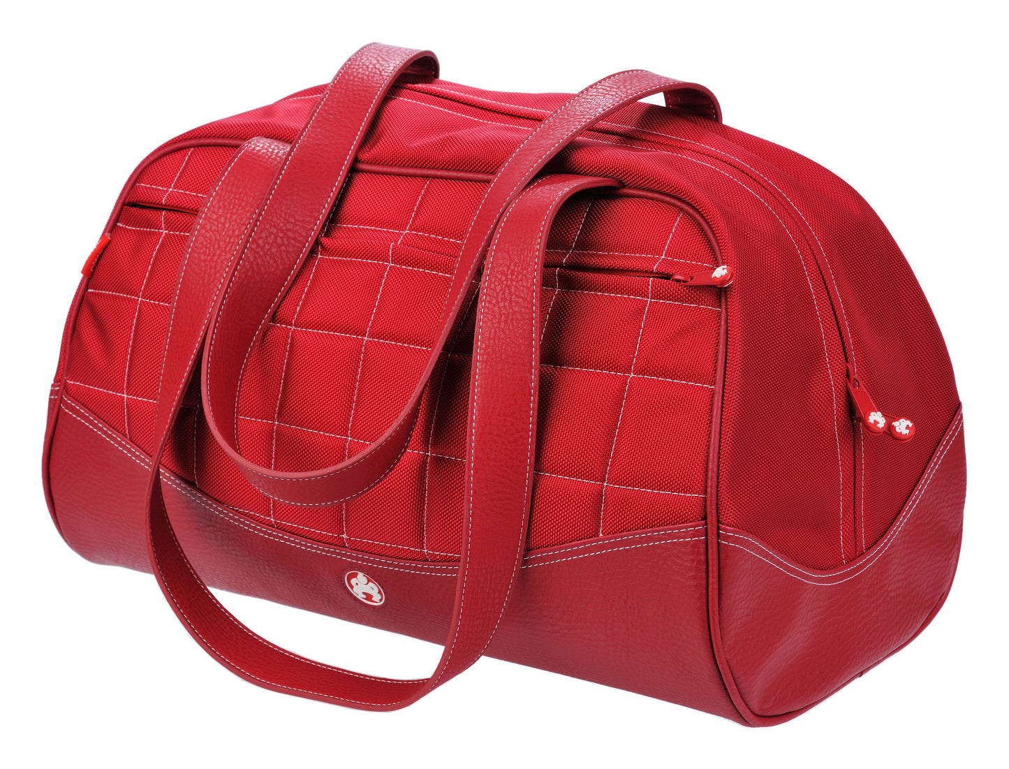 Medium Sumo Duffel (Red with White Stitching)