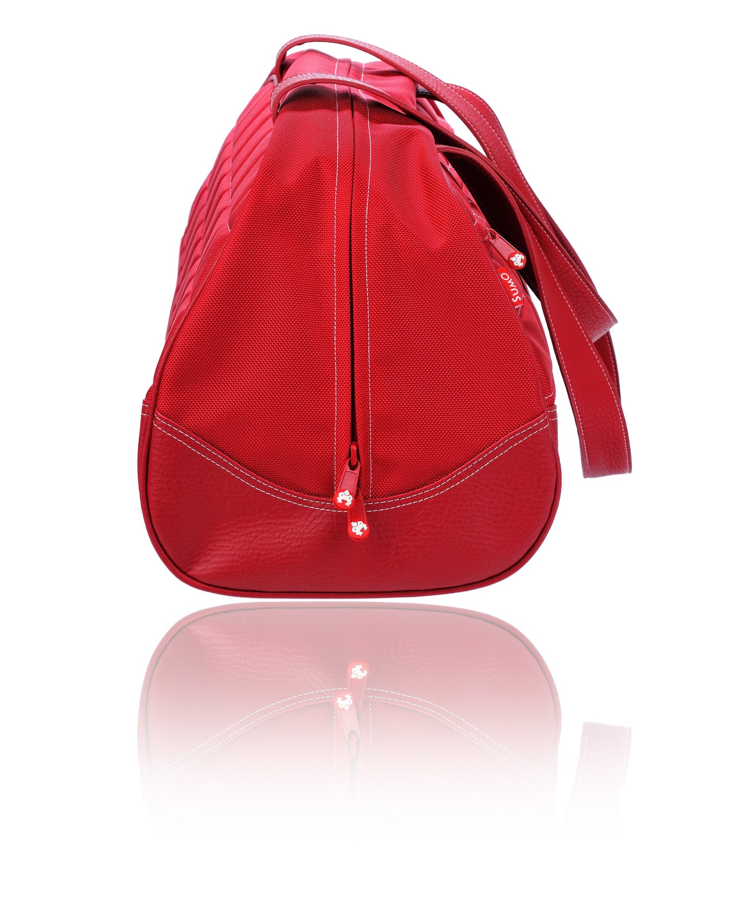 Medium Sumo Duffel (Red with White Stitching)