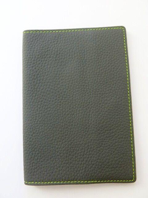 Leather Passport Holder - Elephant Grey