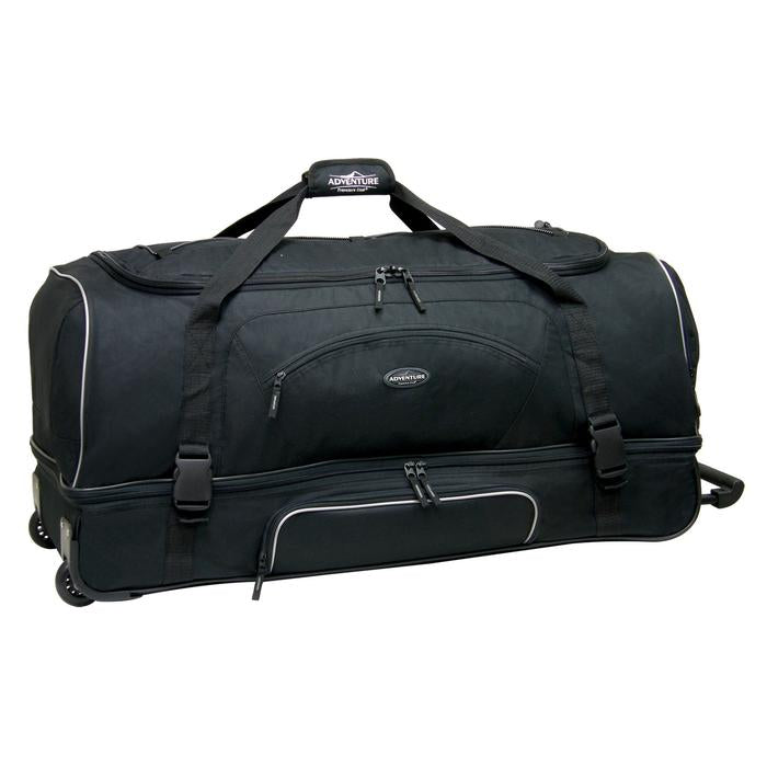 36" Adventure 2-Section Drop Bottom Rolling Duffel (Available in 4 colors)