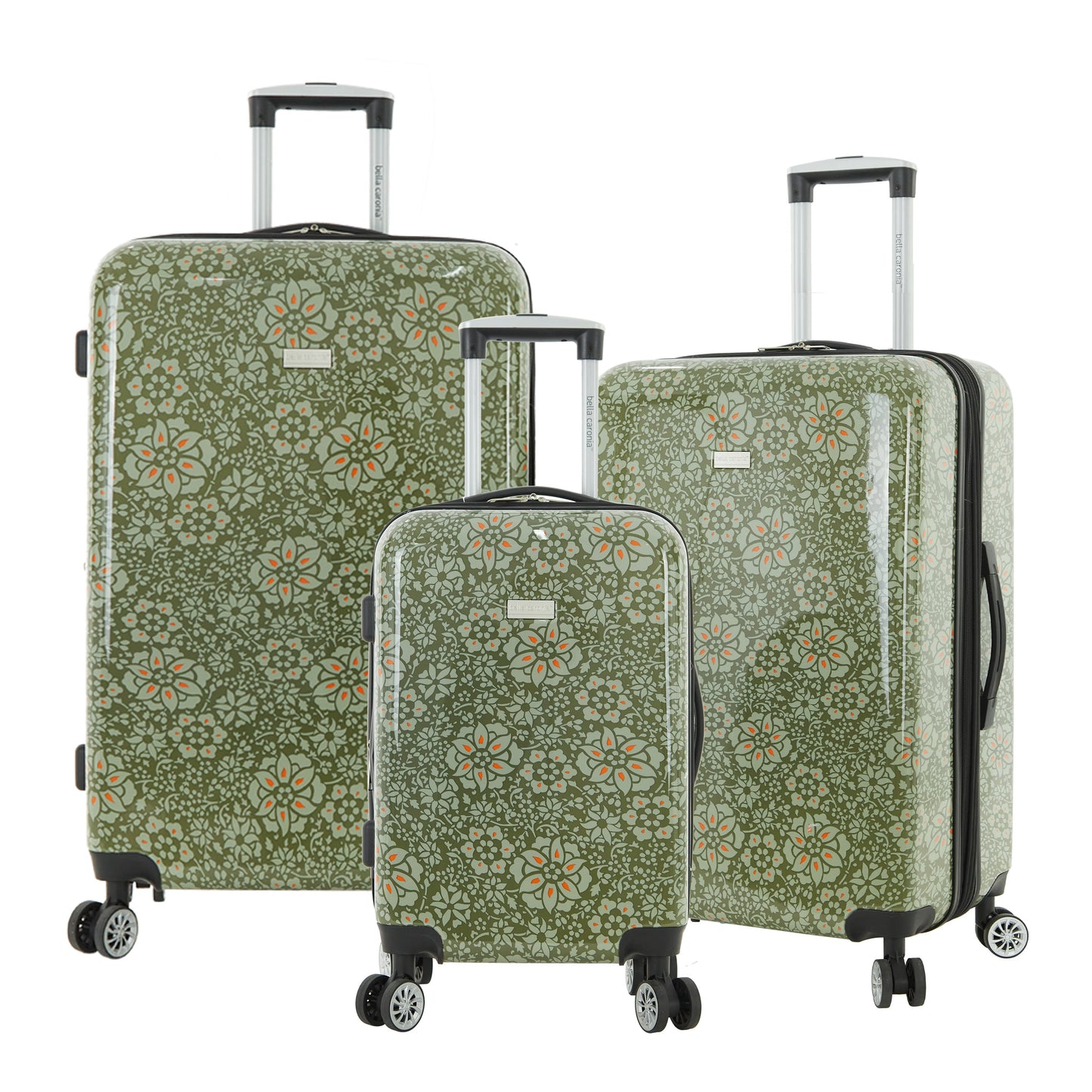Bella Caronia | Posh Collection | 3pc EXP. Hardside Luggage | 8-Spinner Wheels (Available in 3 Colors)
