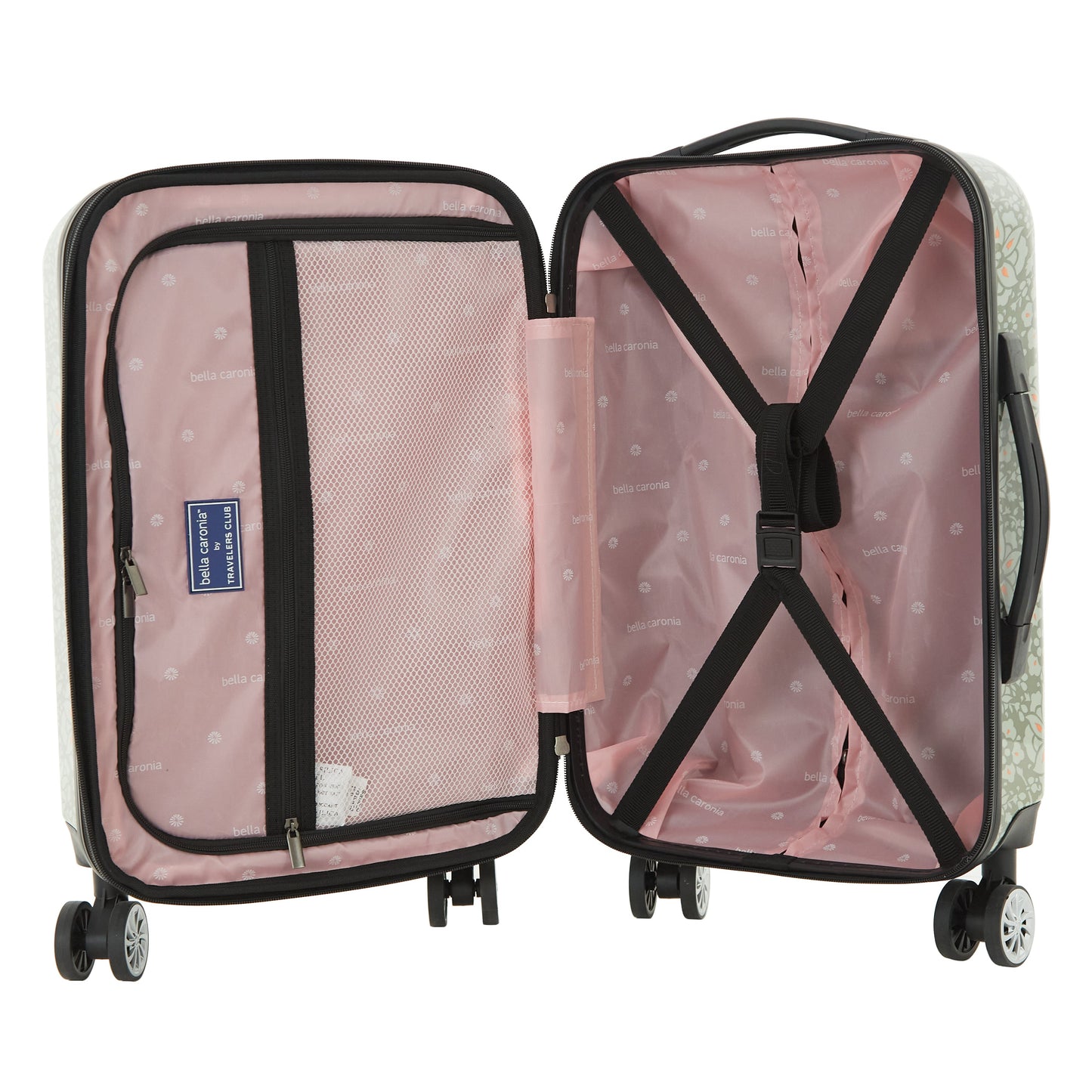 Bella Caronia | Posh Collection | 3pc EXP. Hardside Luggage | 8-Spinner Wheels (Available in 3 Colors)