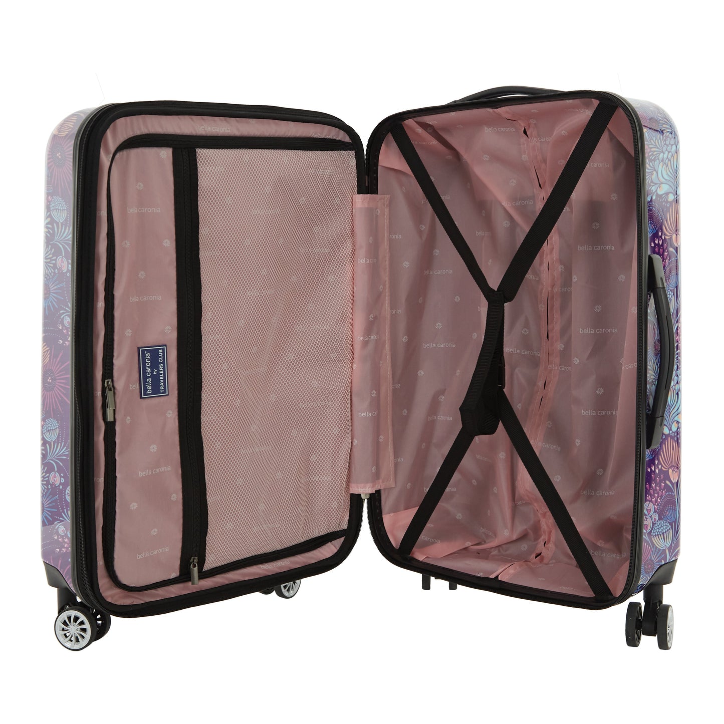 Bella Caronia | Posh Collection | 3pc EXP. Hardside Luggage | 8-Spinner Wheels (Available in 3 Colors)