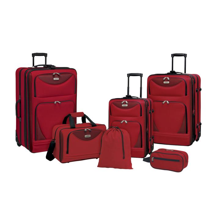 Sky View Expandable Luggage Value Set - 6 Pc (Available in 2 colors)