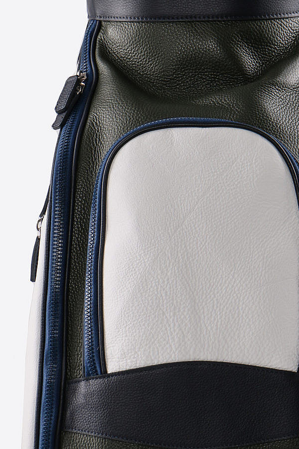 Tri-Color Leather Golf Bag (Available in 7 Colors + Custom)