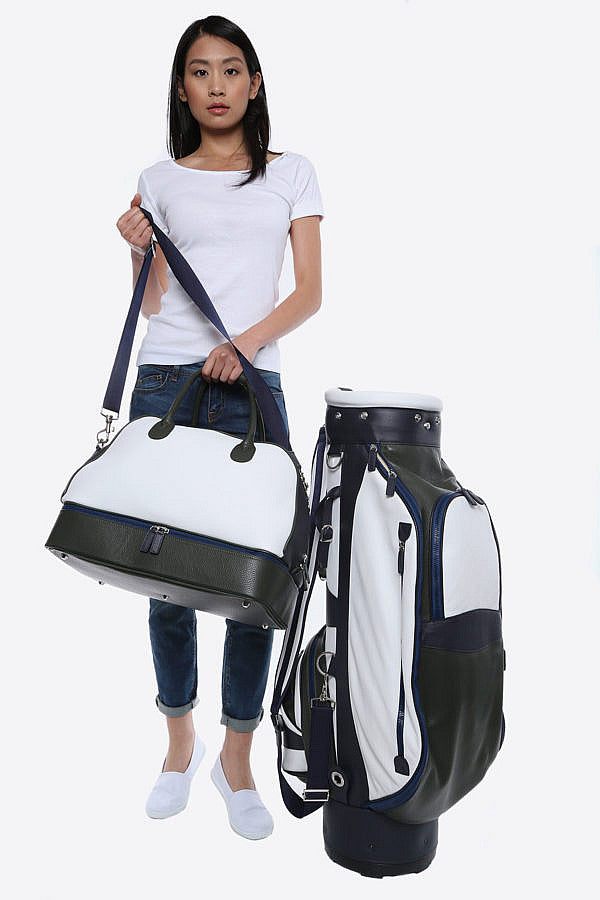 Tri-Color Leather Golf Bag (Available in 7 Colors + Custom)