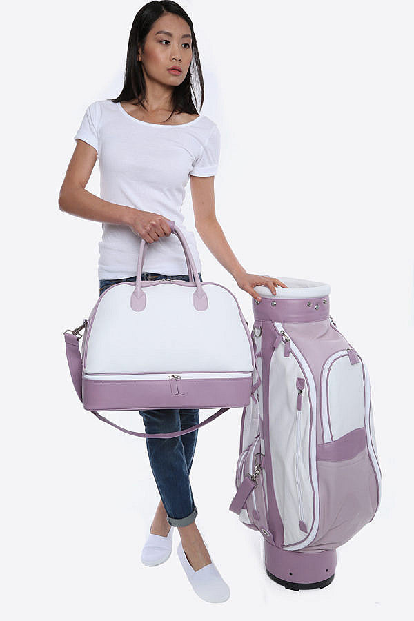 Tri-Color Leather Golf Bag (Available in 7 Colors + Custom)