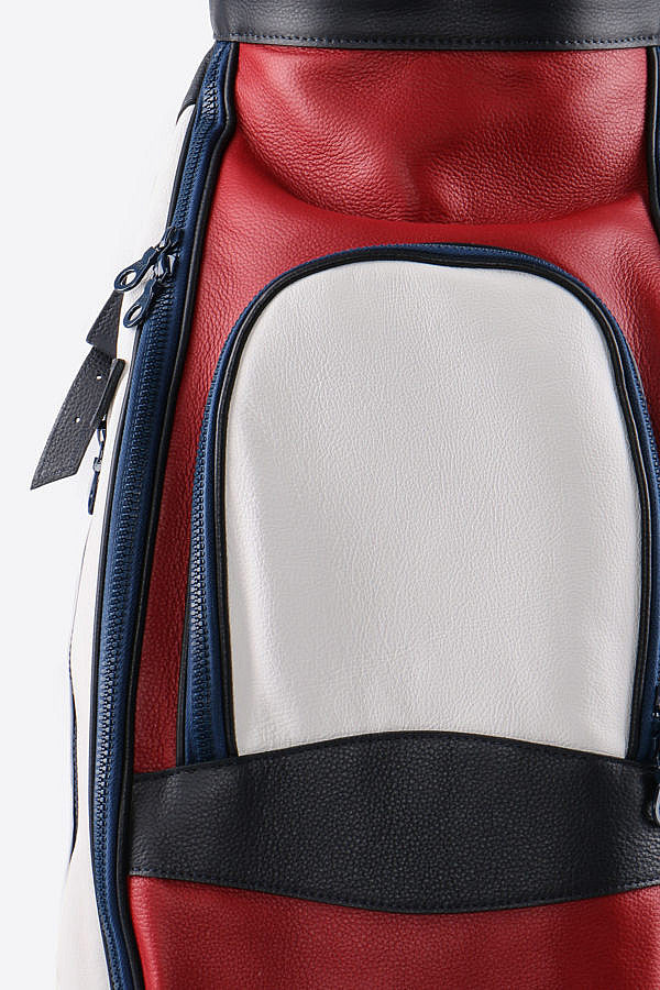 Tri-Color Leather Golf Bag (Available in 7 Colors + Custom)