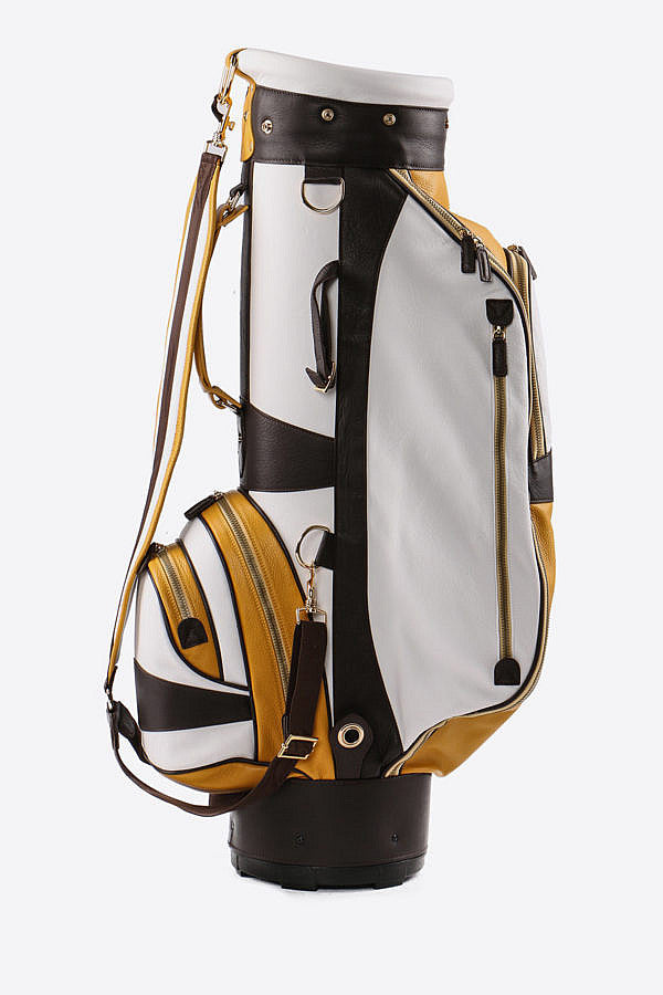 Tri-Color Leather Golf Bag (Available in 7 Colors + Custom)