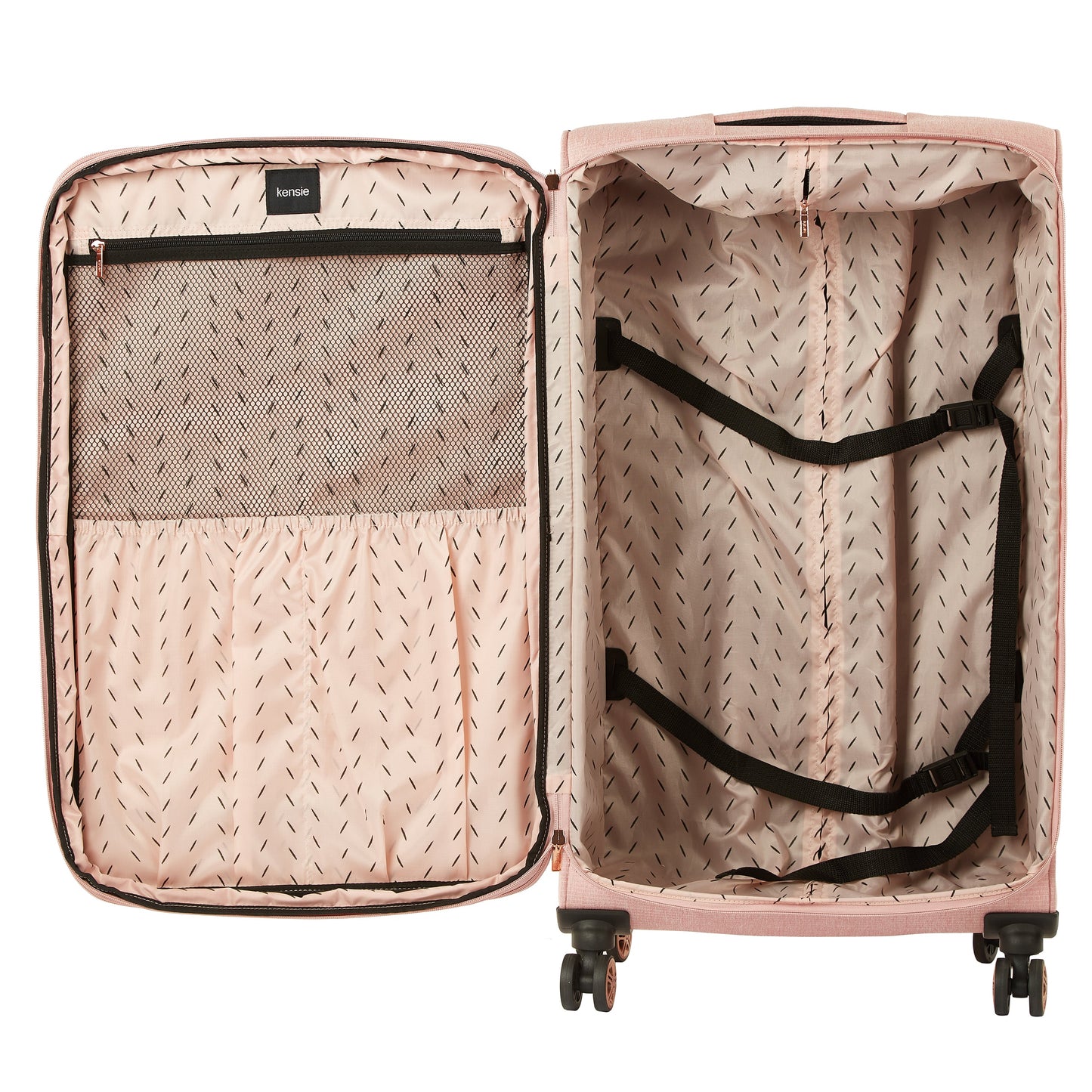 Kensie Expandable Rolling Softside 3 Pc Set