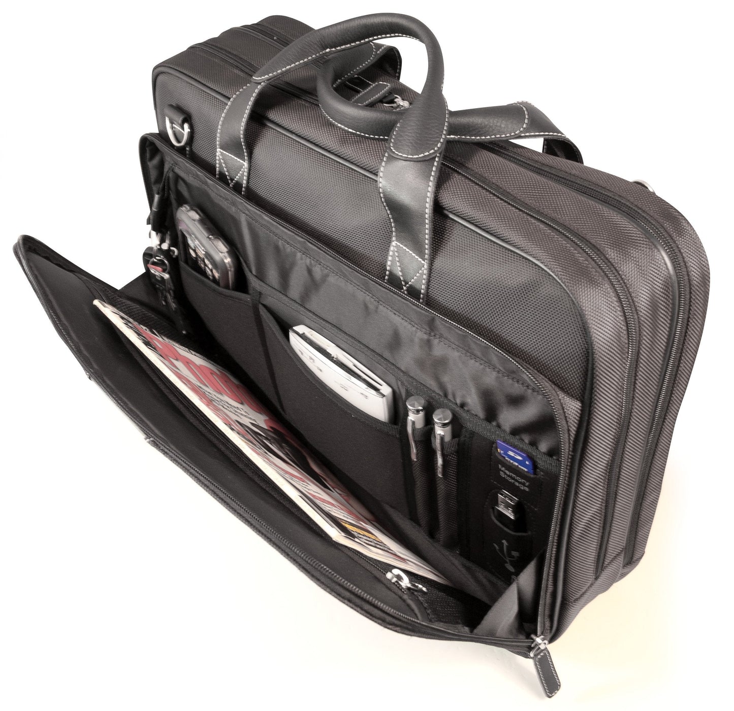 16" Premium Ballistic Nylon Laptop Briefcase