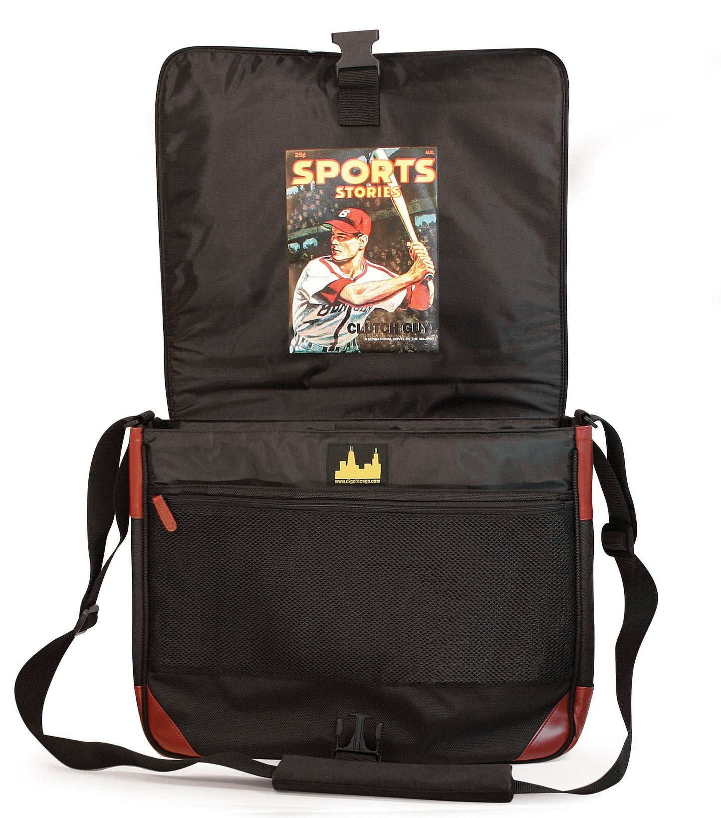 15.4" Maddie Powers Retro Baseball Messenger Bag