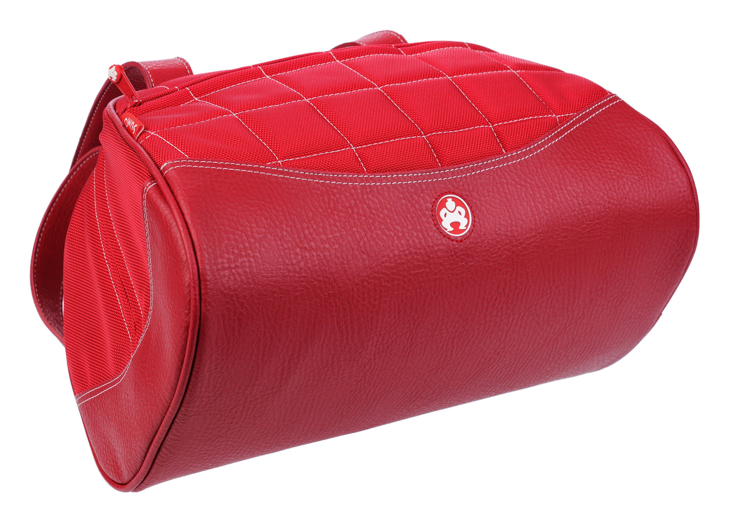 Small Sumo Duffel (Red with White Stitching)