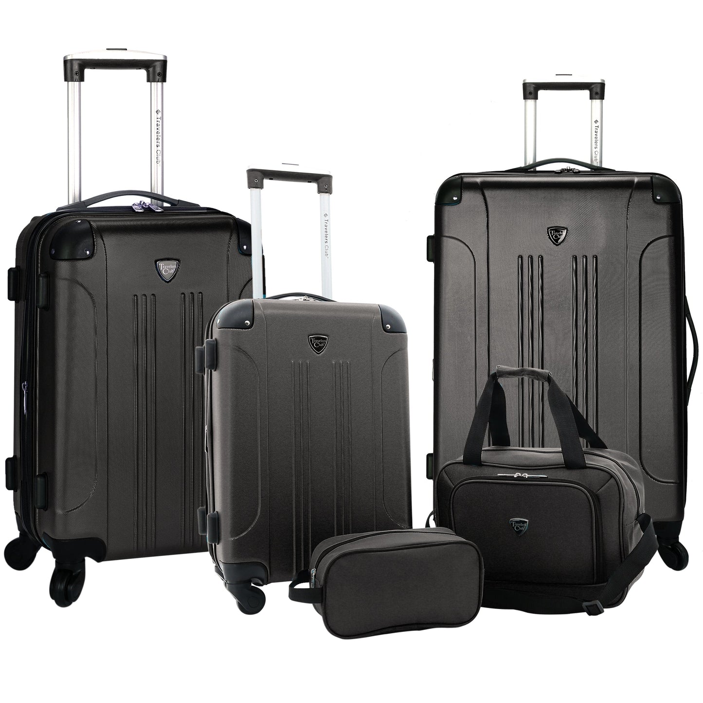 Chicago Plus Luggage Set - 5 pc (Available in 3 colors)