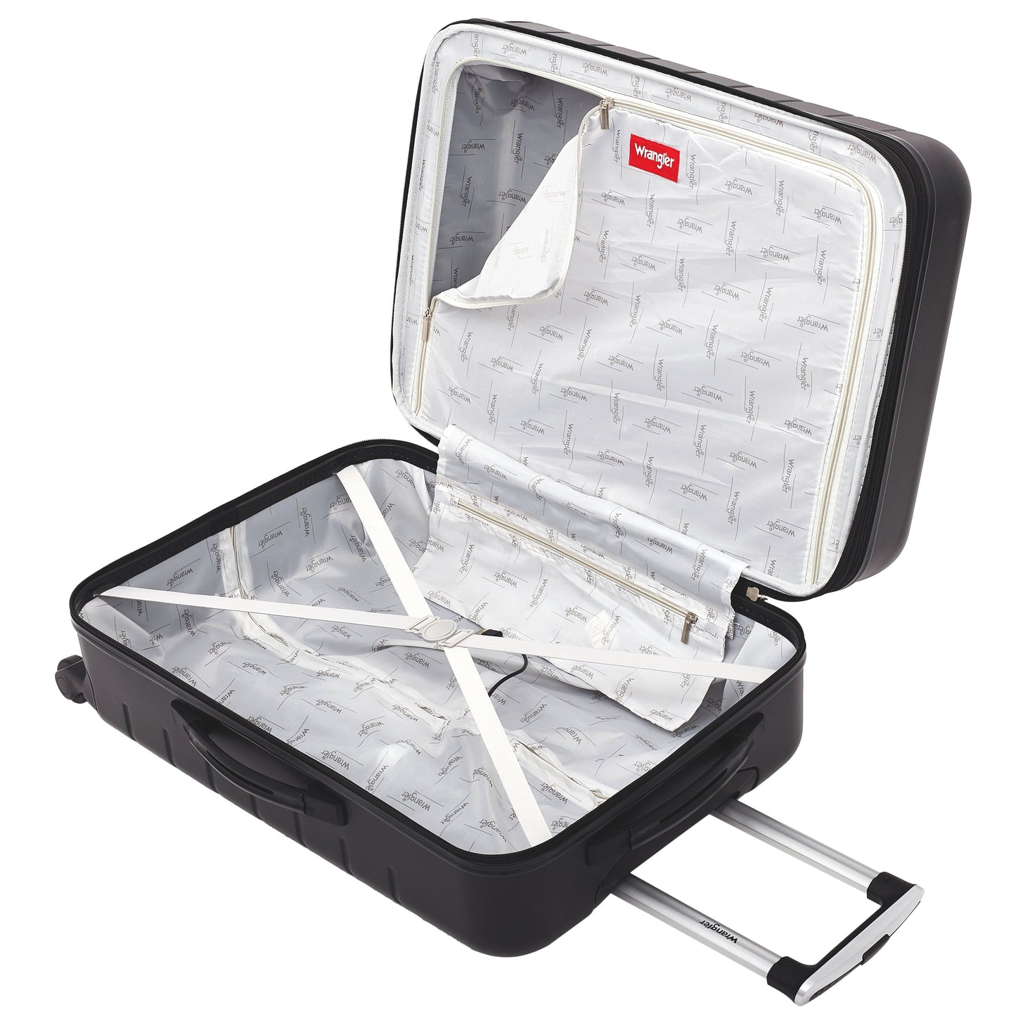 Wrangler El Dorado 2-Pc Expandable Rolling Carry-On Set w/ 3-In-1 Cup Holder (Available in 3 Colors)