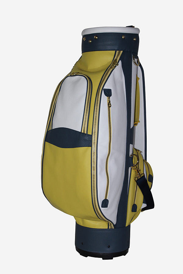 Tri-Color Leather Golf Bag (Available in 7 Colors + Custom)