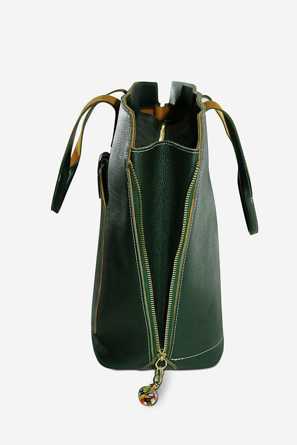 Shoppers Leather Tote (Available in 8 colors)