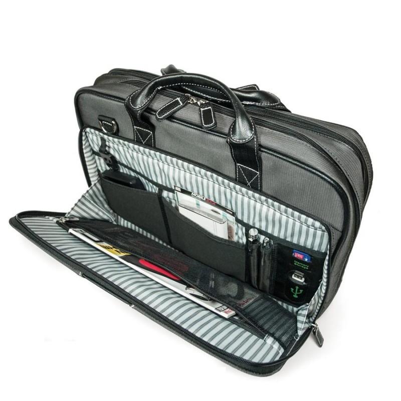 16" Graphite Nylon Briefcase