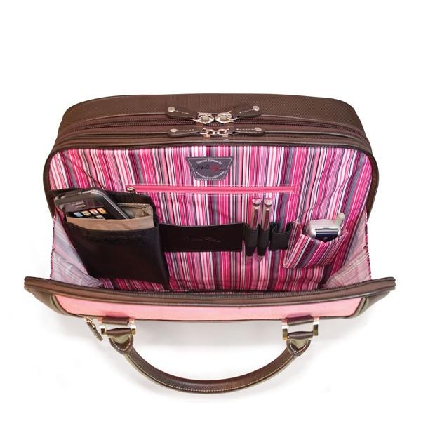 16" ScanFast Element Checkpoint Friendly Briefcase (Pink Suede)