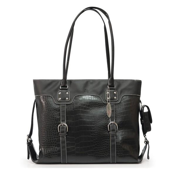 16"-17" Signature Tote Faux-Croc