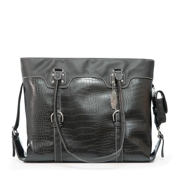 16"-17" Signature Tote Faux-Croc