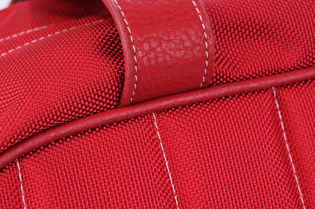 Medium Sumo Duffel (Red with White Stitching)