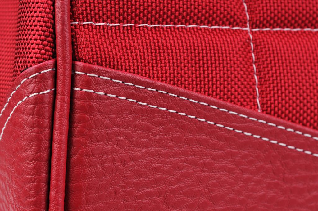 Medium Sumo Duffel (Red with White Stitching)