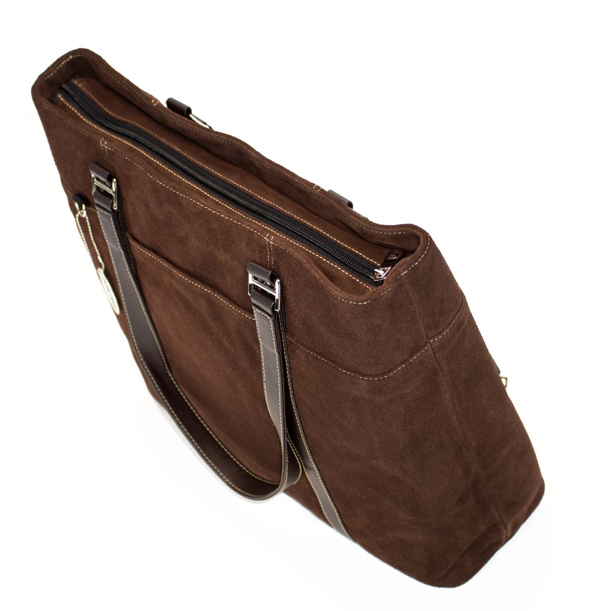 Suede 14.1" Ultrabook or 15" MacBook Ultra Tote - Chocolate