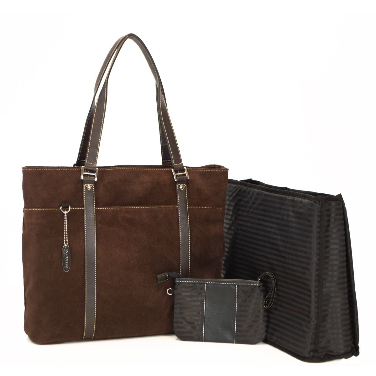 Suede 14.1" Ultrabook or 15" MacBook Ultra Tote - Chocolate