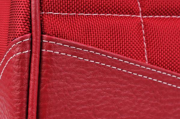 Small Sumo Duffel (Red with White Stitching)