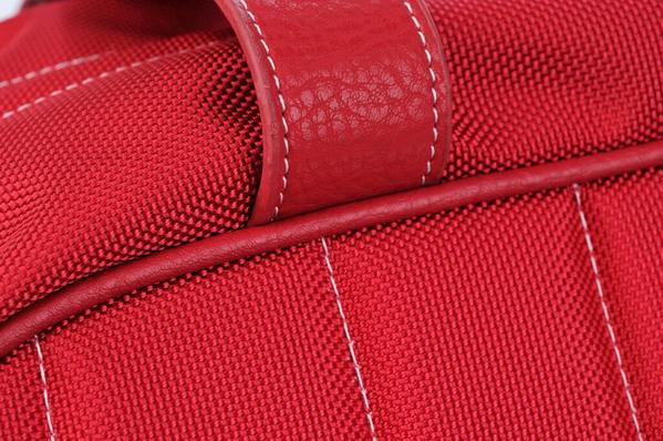 Small Sumo Duffel (Red with White Stitching)