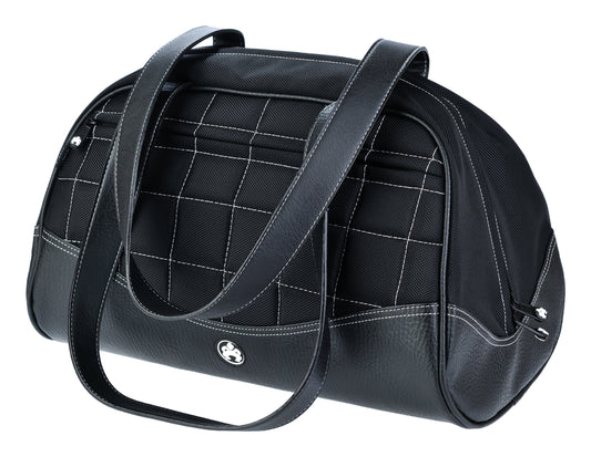 Large Sumo Duffel (Black with White Stitching)