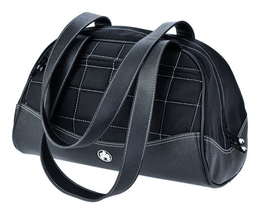 Small Sumo Duffel (Black with White Stitching)