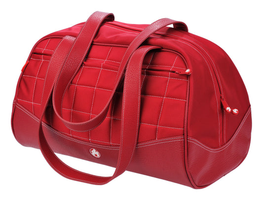 Medium Sumo Duffel (Red with White Stitching)