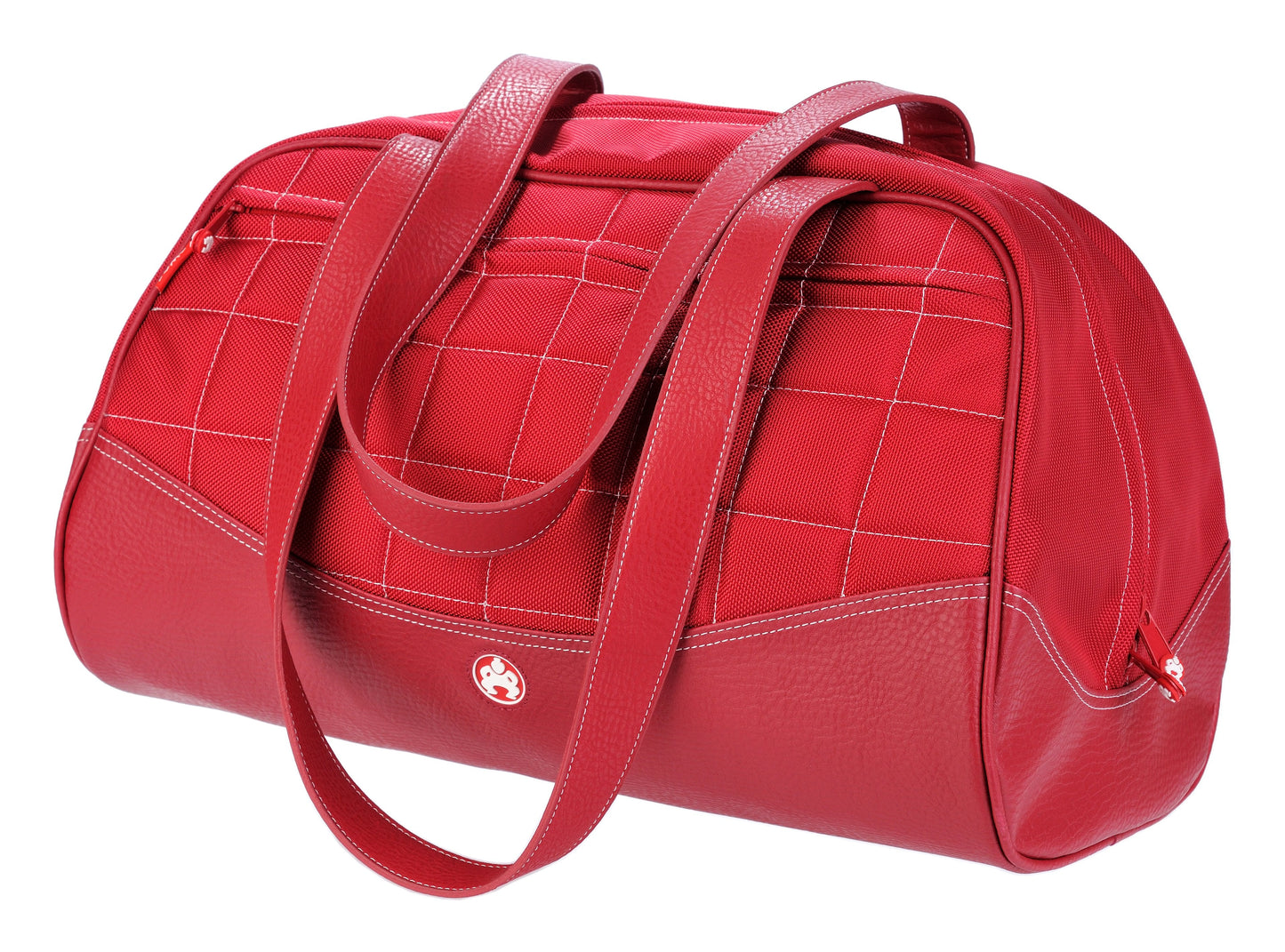 Small Sumo Duffel (Red with White Stitching)