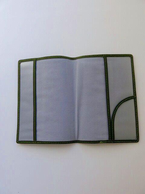 Leather Passport Holder - Elephant Grey