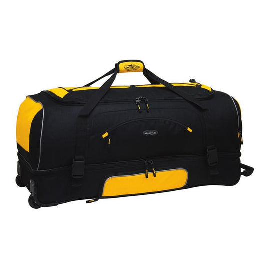 36" Adventure 2-Section Drop Bottom Rolling Duffel (Available in 4 colors)