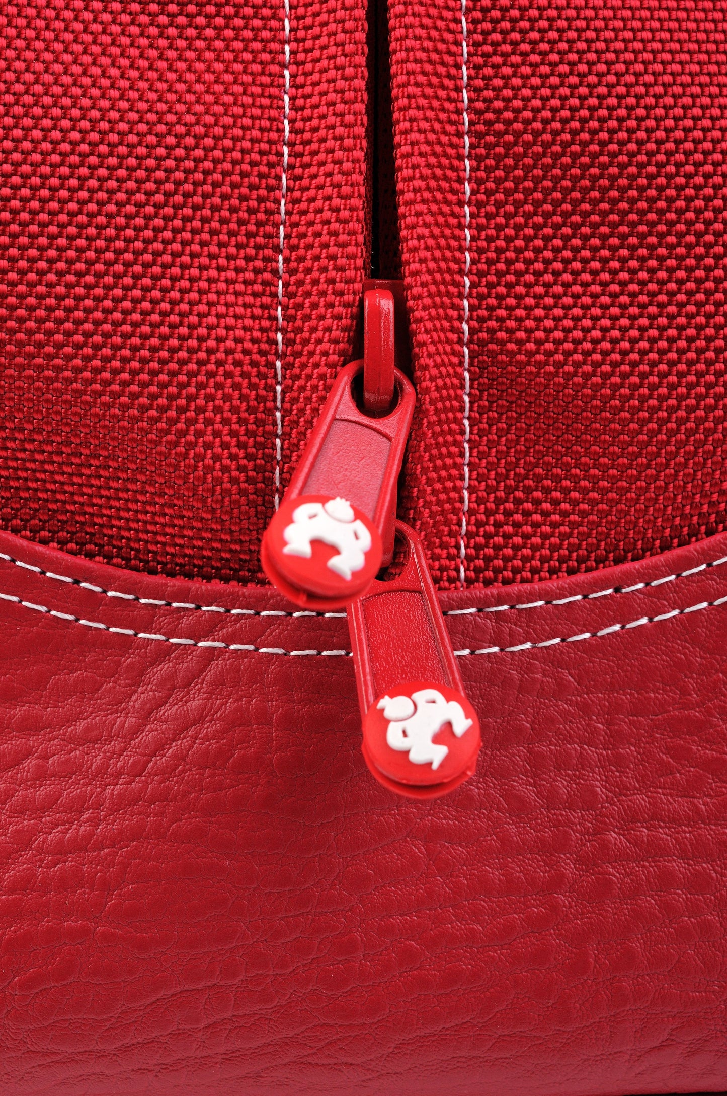 Small Sumo Duffel (Red with White Stitching)