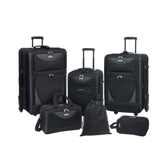 Sky View Expandable Luggage Value Set - 6 Pc (Available in 2 colors)