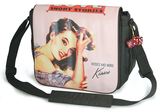 14.1" Maddie Powers Pulp Fiction Laptop Bag (Pink)