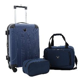 Chicago Plus Carry-On Set - 3 Pc (Available in 3 colors)