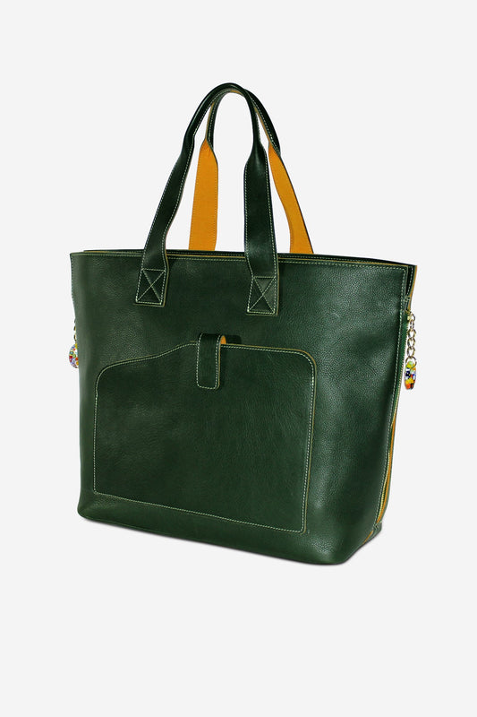 Shoppers Leather Tote (Available in 8 colors)