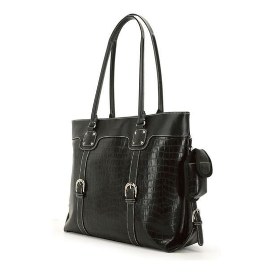 16"-17" Signature Tote Faux-Croc